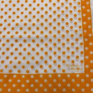 Vintage Monique Martin Yellow Polka Dot Scarf